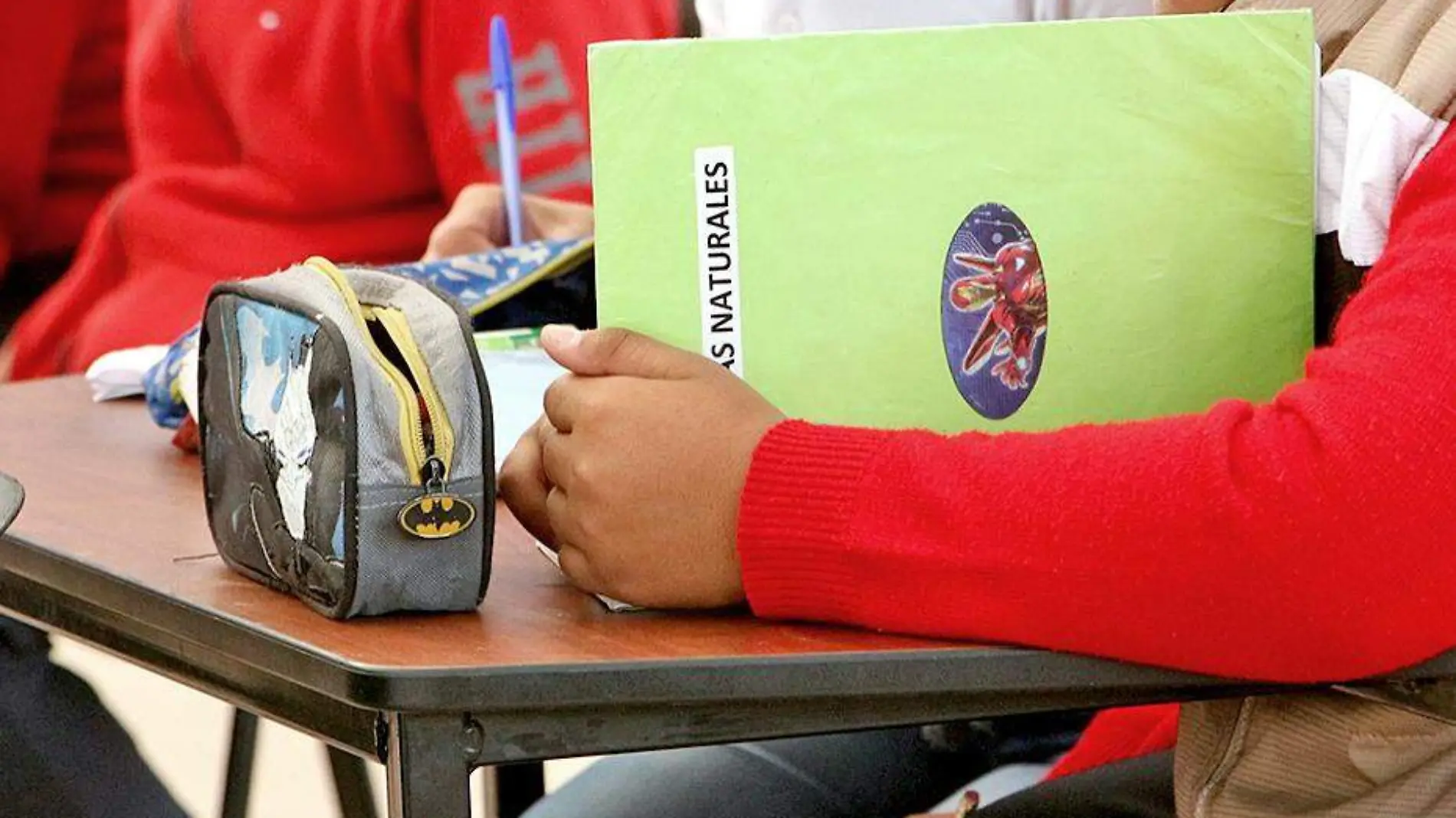 niño escribe en cuaderno